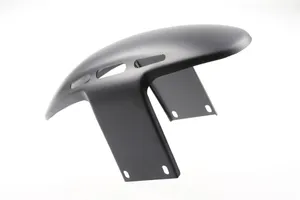 Cult-Werk Front Fender Custom<br><ul><li>Front Fender For Harley</li><li> This front fender is a 100% custom-fit ABS plastic part</li><li>All bores and millings are milled on the latest 5-axis CNC machining centers, so that the fender only has to be exchanged for the original fender</li></ul><br>There are 3 air intakes on each side.
Grilles to glue for the air intakes are included.