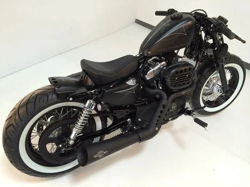 Cult-Werk XL ''Short Bobber'' rear fender. Matte black - 59865-10