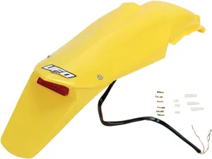 UFO ENDURO REAR FENDER W/ LED-LIGHT HUSQVARNA CR/WR YELLOW