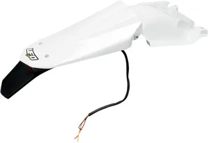 UFO ENDURO REAR FENDER W/ LED-LIGHT HUSQVARNA TE/TC WHITE