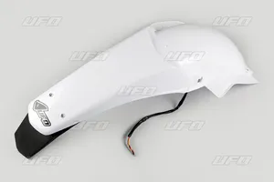 UFO ENDURO REAR FENDER W/ LED-LIGHT YAMAHA WR250/450F WHITE