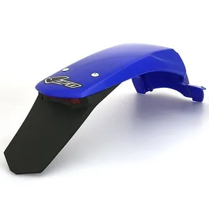 UFO ENDURO REAR FENDER W/ LED-LIGHT YAMAHA WR250/450F REFLEX-BLUE