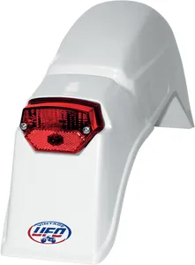 UFO VINTAGE UNI REAR FENDER W/ TAILLIGHT KTM CAGIVA (80-83) WHITE