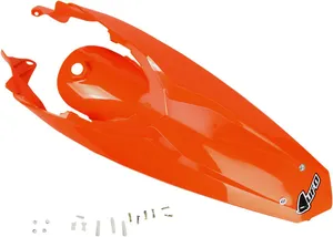 UFO ENDURO REAR FENDER W/ LED-LIGHT KTM SX/SX-F ORANGE