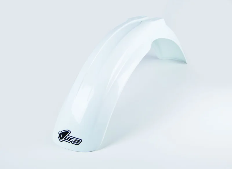 UFO UNIVERSAL FRONT FENDER MX/ENDURO 125-250-500 WHITE