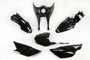 UFO COMPLETE BODY KIT KAWASAKI KLX110 BLACK