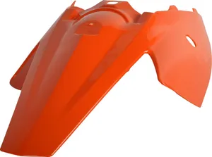 POLISPORT REAR FENDER W/SIDE PANELS ORANGE