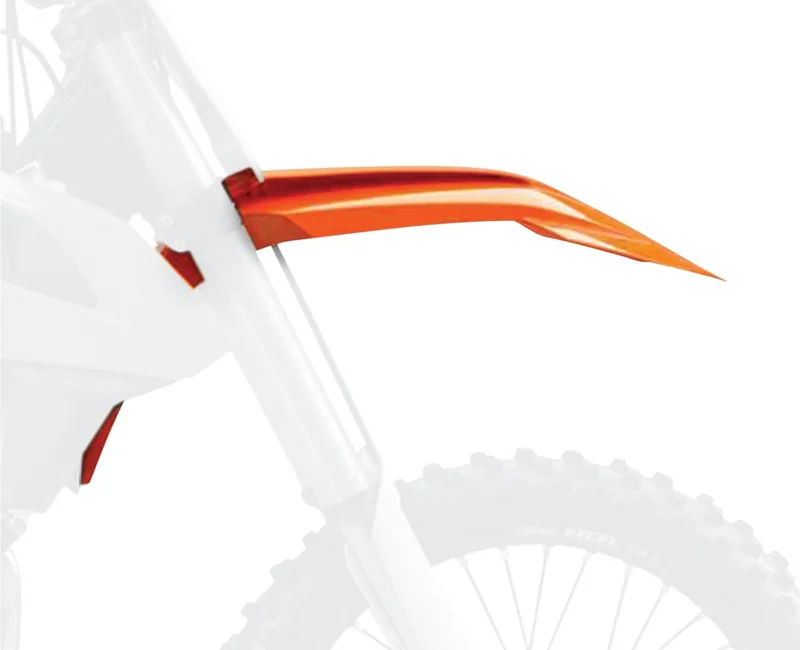 POLISPORT FRONT FENDER ORANGE