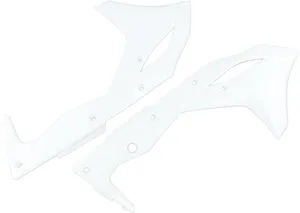 UFO RADIATOR COVERS KAWASAKI KXF250 WHITE
