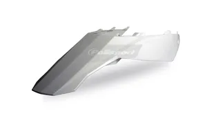 POLISPORT REAR FENDER W/SIDE PANELS WHITE