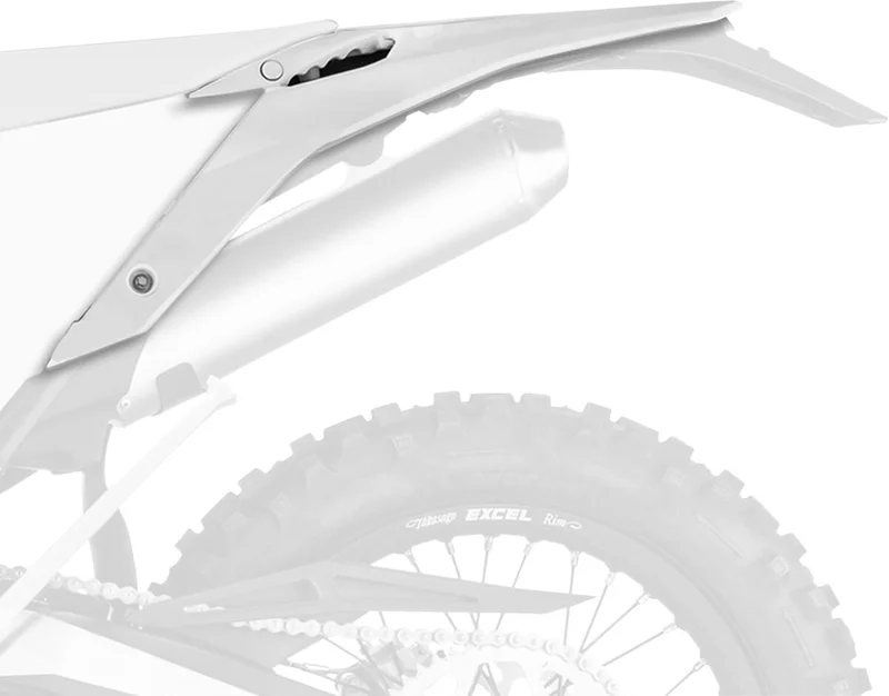 POLISPORT REAR FENDER AND SIDE PANELS WHITE
