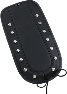 Saddlemen Fender Chap<br><ul><li>Decorative trim for solo seat installation</li><li>Contoured to fit fender</li><li>Covers marring of paint from pillion installation</li><li>Installs under solo seat and rear seat mount tab</li><li>Matches Saddlemen seat, luggage and tank chaps</li><li>Popular Desperado styling with studs, conchos and leather ties</li><li>Soft fender protector backing and attractive edge welting</li><li>Made in the USA</li></ul>