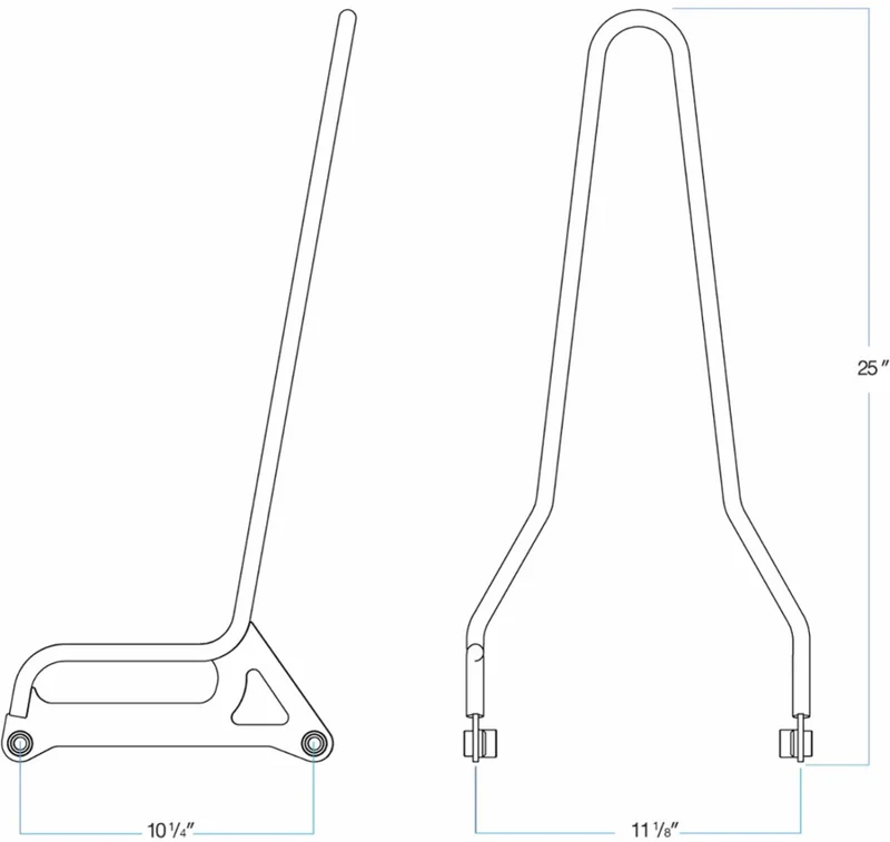 Biltwell SISSYBAR FXD 06-17 CHR