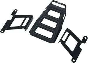 Kuryakyn Dillinger Luggage Rack<br><ul><li>Includes fixed mounts that install discreetly between the fender and struts for a clean look</li><li>Stylized cutouts on top and sides offer multiple secure points for bungee cords or luggage straps</li><li>Durable stamped steel construction offered</li><li>Includes all hardware and mounting brackets for easy bolt-on installation</li><li>Styled to match the complete Kuryakyn Dillinger collection</li><li>Recommended max load is 10 pounds</li><li>EU: Recommended max load is 4,54 kg</li></ul>