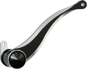 Accutronix Brake Arm<br><ul><li>Machined from 6061 T-6 billet aluminum</li><li>Replaces the stock H-D arm; mount like stock and include a decorative cap to conceal the mounting hardware</li><li>Brake arm is 9-3/4" from center of pivot to center of toe peg</li><li>Made in the USA</li></ul>
