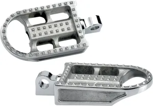 Biltwell Mushman Foot Pegs<br><ul><li>Just like the Sanderson footpegs, these feature investment-cast stainless steel construction</li><li>Each peg attaches with a single Allen cap screw to an infinitely adjustable cast chromoly clevis</li><li>Riders can easily fine-tune the angle of the textured surface relative to the bottom of their boots</li><li>Pegs measure 2-1/8" wide by 3-1/2" long</li></ul>