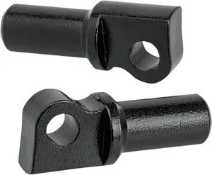Biltwell Male Clevis Mounts<br><ul><li>Constructed of investment-cast 4130 chromoly steel for strength</li><li>Feature a threaded interface to make adjusting the angle of foot pegs easy</li><li>Conical surface creates a tension fit inside the foot peg when the 5/16-18 Allen cap screw is tightened inside the clevis, which holds the peg in place</li><li>The clevises fasten to the 2-pronged mount with the stock pivot pin assembly, or you can use 3/8-inch bolts and nuts to secure the complete peg assembly to your machine</li></ul>