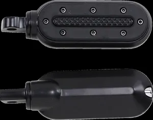 Kuryakyn Heavy Industry Foot Pegs<br><ul><li>Cast from quality aluminum</li><li>Knurled aluminum center improves traction</li><li>Premium rubber inserts reduce vibration</li></ul>