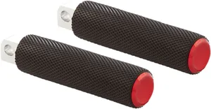 Arlen Ness FOOTPEGS - KNURLED - RED