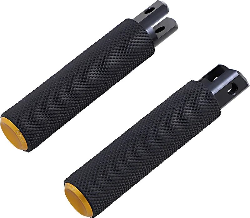 Arlen Ness Ness, Knurled rider foot pegs. Gold