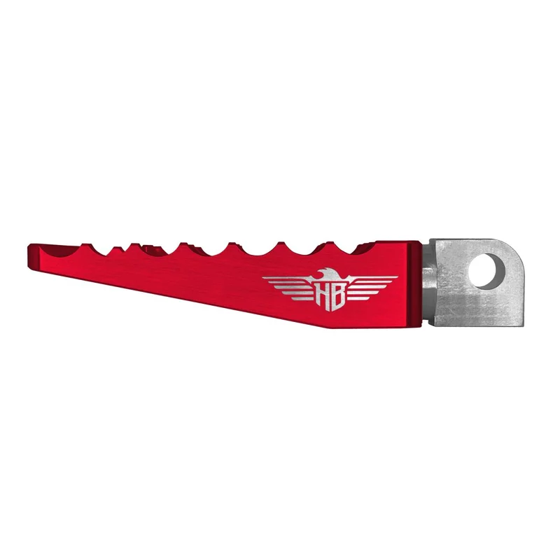 HeinzBikes FOOTPEGS MX V1 M8 SOFTAIL RED