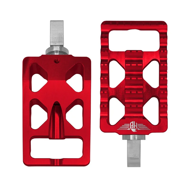 HeinzBikes FOOTPEGS MX V1 M8 SOFTAIL RED