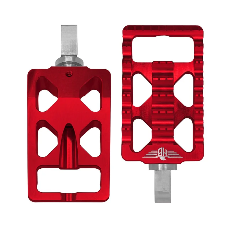 HeinzBikes FOOTPEGS MX V1 SOFTAIL XL RED
