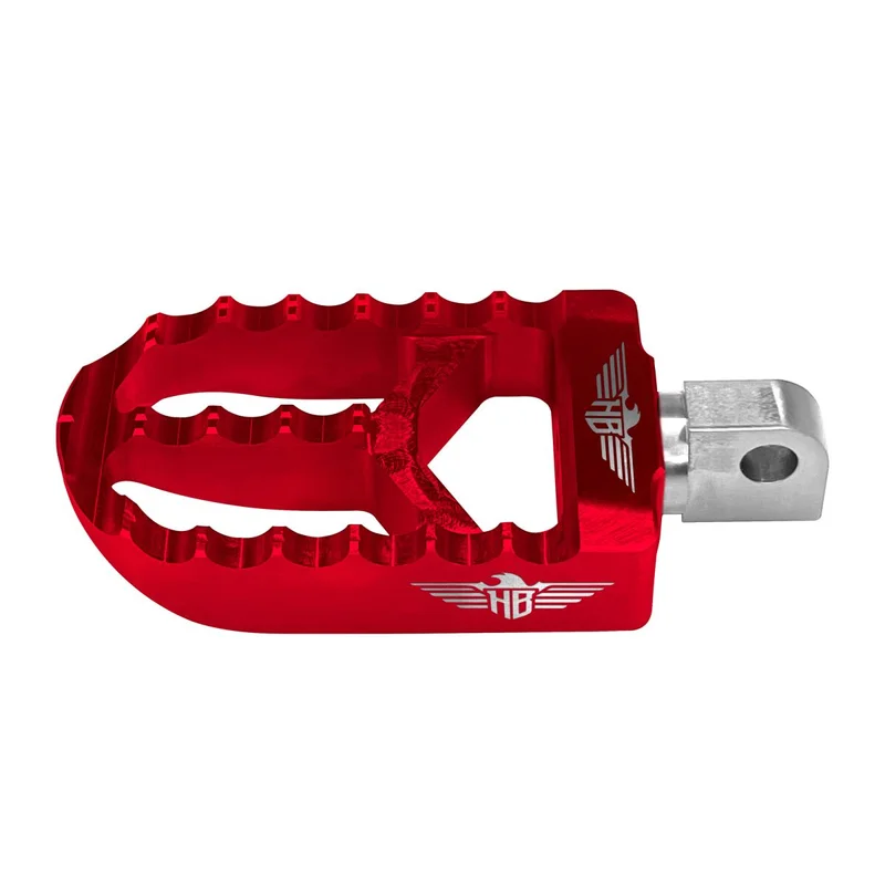 HeinzBikes FOOTPEGS MX V2 SOFTAIL XL RED