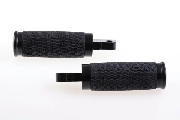 Cult-Werk ''Racing'' rider foot & shift peg set. Gloss black
