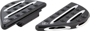 Arlen Ness FLOORBOARD D-CUT PAS BLK