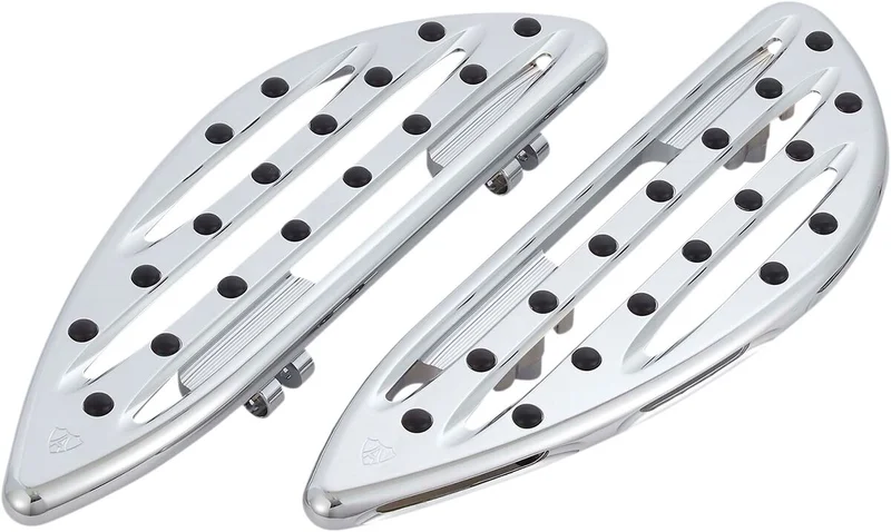 Arlen Ness Ness, M8 Softail Deep Cut rider floorboards. Chrome