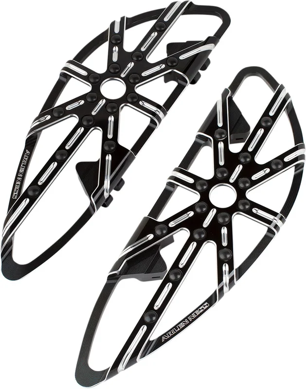 Arlen Ness Ness, M8 Softail 10-Gauge rider floorboards. Black