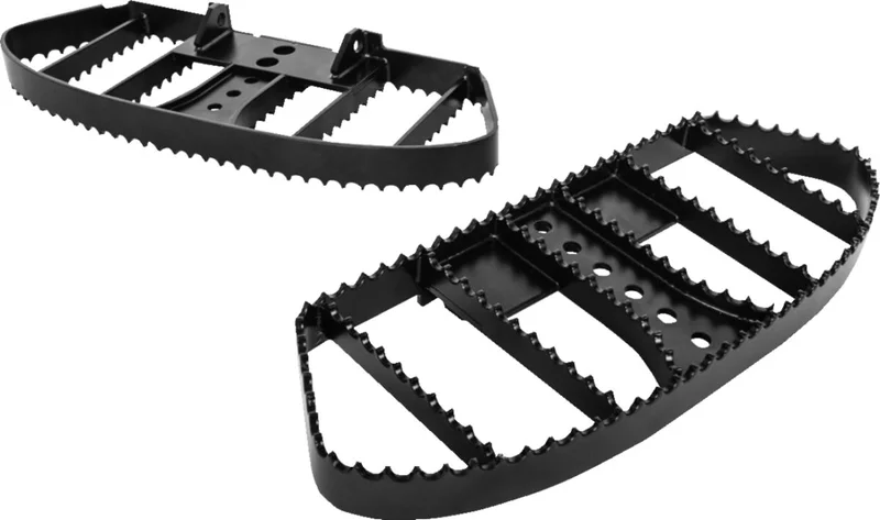 Burly MX rider floorboards. Black