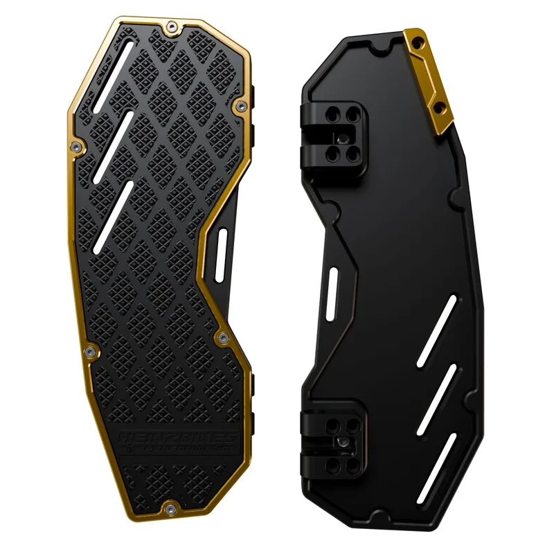 HeinzBikes Floorboards ''Performance''. . Black/gold