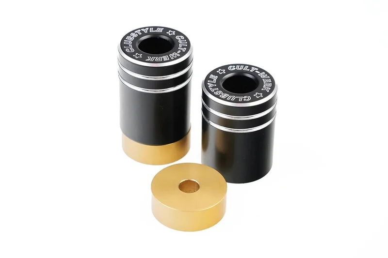 Cult-Werk ''Clubstyle'' crashbar spacers. Gold