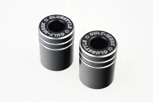 CRASHBAR END CAP ALU BLACK