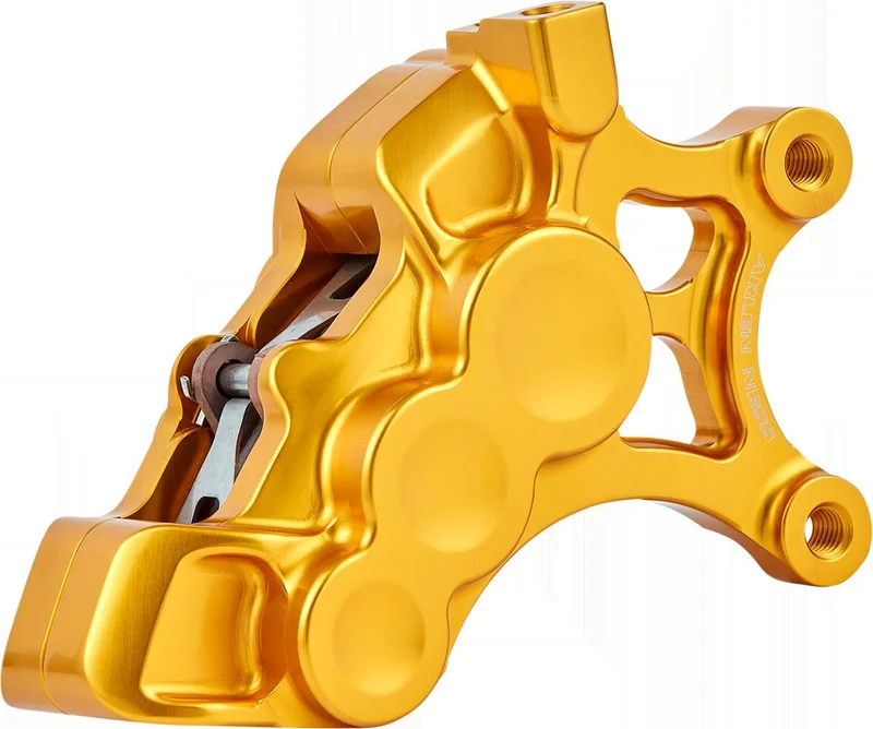 Arlen Ness Ness, 6P differential bore brake caliper R/F. Gold