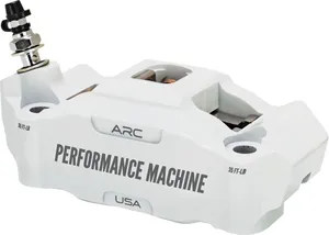 Performance Machine CALIPER FRONT LEFT WHITE 125X4