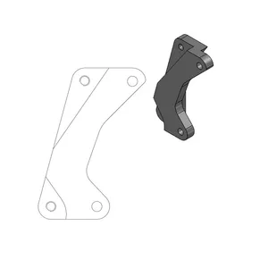 MOTO-MASTER BRAKE CALIPER RELOCATION BRACKET SM STREET 320mm