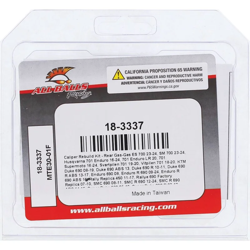 ALL BALLS BRAKE CALIPER REBUILD KIT REAR