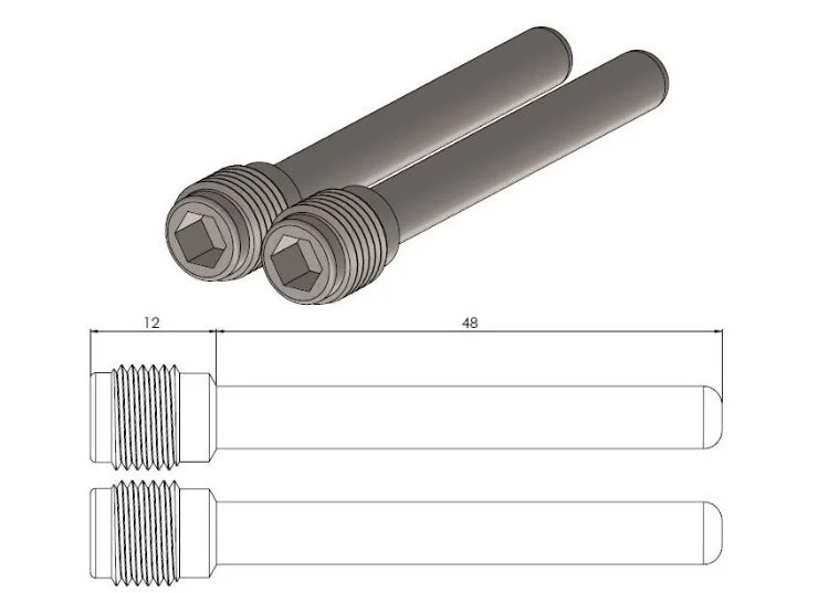MOTO-MASTER BRAKE PAD PIN