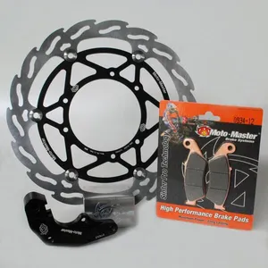 MOTO-MASTER BRAKE KIT FLAME FLOATING ROTOR 270mm, BRAKE PADS, RELOCATE BRACKET