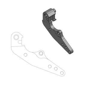 MOTO-MASTER BRAKE CALIPER RELOCATION BRACKET RALLY/DAKAR 298mm