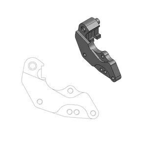 MOTO-MASTER BRAKE CALIPER RELOCATE BRACKET DAKAR 298mm