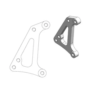 MOTO-MASTER BRAKE CALIPER RELOCATION BRACKET SM RACING 320MM