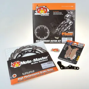 MOTO-MASTER BRAKE KIT FLAME FLOATING DISC 270 MM, BRAKE PADS, RELOCATE BRACKET