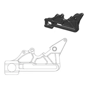 MOTO-MASTER BRAKE CALIPER RELOCATION BRACKET OVERSIZE