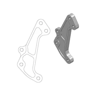 MOTO-MASTER BRAKE CALIPER RELOCATION BRACKET SUPERMOTO 320mm