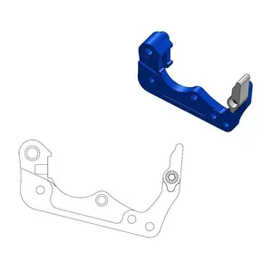 MOTO-MASTER BRAKE CALIPER RELOCATION BRACKET 260mm