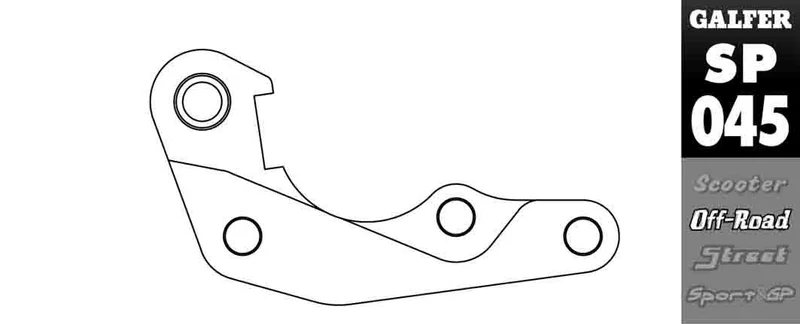 GALFER BRAKE CALIPER RELOCATION ADAPTOR